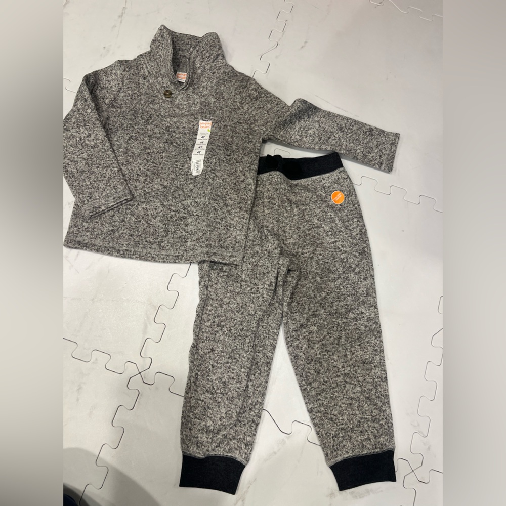 Jumping Beans Gray Kids Matching Set sweatshirt and joggers